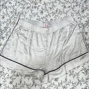 Victoria's Secret White Satin Sleep Shorts